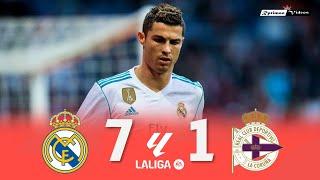 Real Madrid 7 x 1 Deportivo La Coruña ● La Liga 1718 Extended Goals & Highlights HD