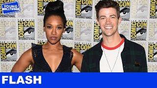 The Flash Tattoos With Grant Gustin Candice Patton & the Cast at Comic-Con