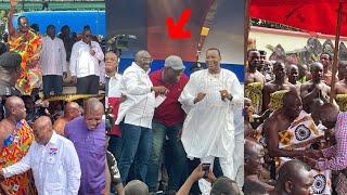 Akuffo AddoBawumia & Napo turns Manhyia palace into a mega rally as they unveil Napo as running..