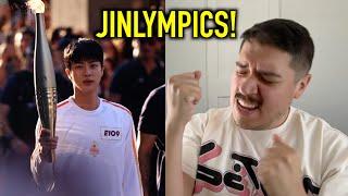 TORCHBEARER JIN PARIS OLYMPICS  BTS 방탄소년단 2024