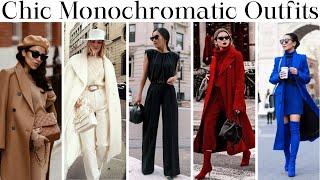 Monochromatic Outfits Ideas For Women To Look More Chic  Best Wearable Fall & Winter Outfits Ideas