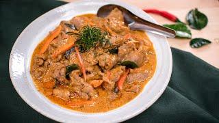 Panang Curry Beef Recipe พะแนงเนื้อ - Thai Recipes - Hot Thai Kitchen