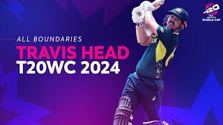 Every Travis Head boundary at T20 World Cup 2024