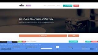 Live Composer WordPress Page Builder - Demonstration