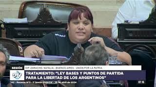 Diputada Zaracho Natalia - UxP - Sesión 29-04-2024