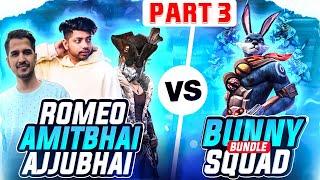 Ajjubhai Amitbhai & Romeo Vs 6 Bunny Bundle- Part 2 Raistar Bundle- Garena Free Fire