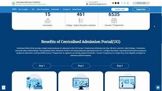 West Bengal Centralised Admission Portal UG  WBCAP 2024