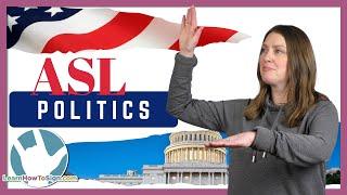 Government and Political Signs  ASL for Beginners  Public Service Pt. 6