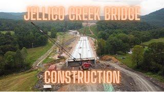 Construction Of Jellico Creek Bridge.