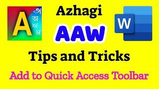 Azhagi Add-in for MS Office Word Tips and Tricks in Tamil