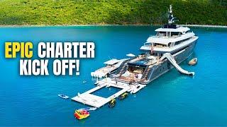 INSANE Superyacht Charter  Dual Jet Arrivals to Sunset Celebrations in St. Martin & St. Barts