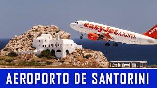 COMO É O AEROPORTO DE SANTORINI GRÉCIA JTR  O PARAÍSO NAS ILHAS GREGAS