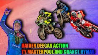 Haiden Deegan Action To Chance Hymas and Ty Masterpool  After losing successive victories.