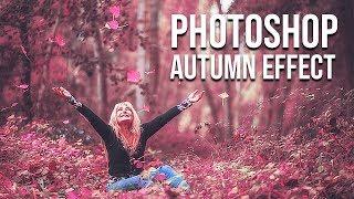 Magenta Autumn Soft Light Photo Effect  Photoshop CC 2019  Arunz Creation