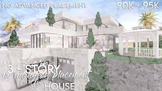 ROBLOX  Bloxburg No Advanced Placement 95K Modern Aesthetic Family Hillside House  Build & Tour