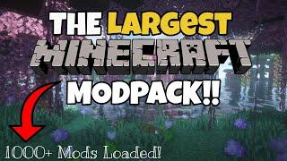 The LARGEST Minecraft Modpack EVER CREATED 2023 1000+ MODS