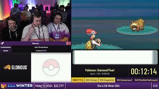 Pokémon DiamondPearl Any% by Rubentus - #ESAWinter24