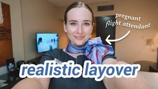 REALISTIC FLIGHT ATTENDANT LAYOVER aka watch me eat and sleep