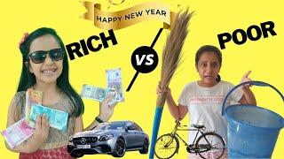 NEW YEAR PARTY - Rich vs Poor  Moral Story for Kids  Short movie for Kids  #Funny #Kids