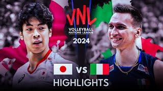  JAPAN vs ITALY   Highlights  Mens VNL 2024
