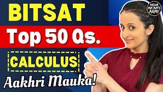 BITSAT - CALCULUS FULL REVISION MATHS  Most IMPORTANT QUESTIONS  #maths #bitsat2023  NEHA AGRAWAL