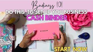 IDEAS TO SET UP A BUSINESS CASH BINDER  DETAIL SETUP   CASH STUFFING FOR BEGINNERS