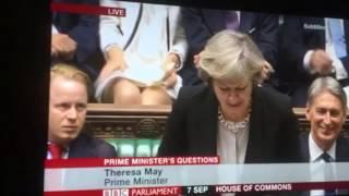 Sharon Stone moment on Prime Ministers Question Time.