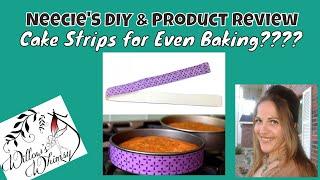 Neecies DIY & Product Review Cake Strips for Flat Top Cake Baking