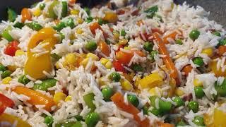 How to make the Best Vegetable Rice   Easy Vegetable Rice Recipe