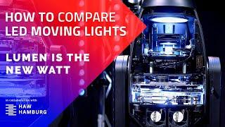 13 • How to measure and compare LED Moving Lights • Determine the power of LED moving lights