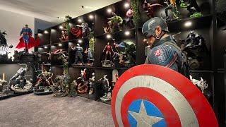 2022 statue collection room tour.      Over 100 + statues  busts  props and more