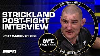 Sean Strickland recaps short-notice win vs. Nassourdine Imavov at #UFCVegas67  UFC Post Show