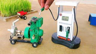 diy tractor mini diesel engine petrol pump science project  @KeepVilla