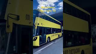 Manchester bee network bus route V2 to Salford-Tyldesley-Atherton at Oxford Road #bus #manchester