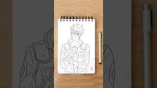 How To Draw Kakashi  Kakashi Drawing  How To Draw Anime  Kakashi Hatake #drawing #pencildrawing