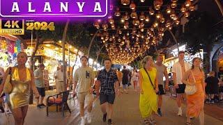 alanya city walking tour 2024 july  alanya antalya turkey holiday turkey travel 4k 60 fps video