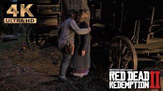 Sean and Karen Kissing behind Camp Missable Dialogue Red Dead Redemption 2