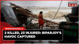 Biparjoy Latest News  Biparjoy Effect Captured  Cyclone Ravages Gujarat English News