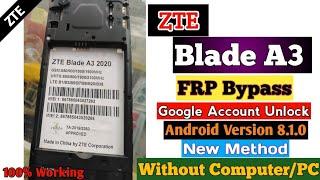 ZTE Blade A3 2020 Frp bypass Google account RemoveUnlock Without Computer New Easy Method