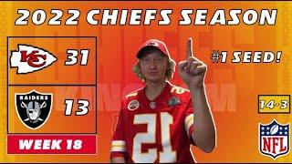 Kansas City Chiefs Fan REACTS to Week 18 vs. Raiders  KC 31-13 LV  2022 NFL Season