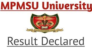 MPMSU University Result Declared