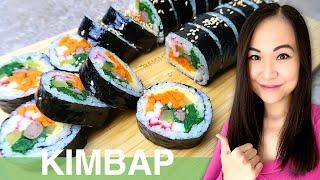 REZEPT Kimbap  Gimbap mit Rindfleisch  koreanisches Sushi selber machen