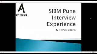 SIBM Pune Personal Interview experience by Pranav Jasoria