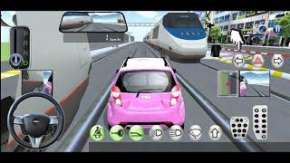 3D Driving clas Spark ikkita poyezdni orasida qolib ketdi. Android Gameplay