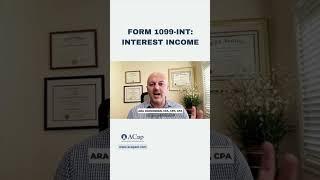 What is the 1099-INT? #1099 #shorts