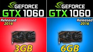 GTX 1060 3GB vs GTX 1060 6GB  is 3GB VRAM Enough in 2022? - 20 New Games Benchmarks