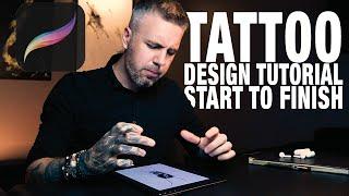 How to DESIGN a TATTOO from start to finish using PROCREATE