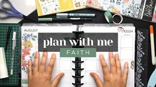 FAITH PLAN WITH ME  August Classic Happy Planner Setup