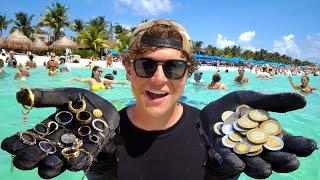 MEXICOS BUSIEST BEACH I Found 16 Rings Earrings Chains & MORE with my Metal Detector