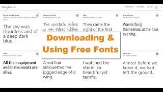 How to install a free font package on your computer